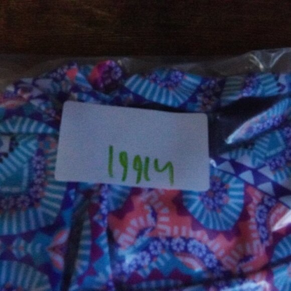 Athleta FIJI Blousy Tankini Top Womens 34B/C Swim Beach Wear Blue - Picture 11 of 11